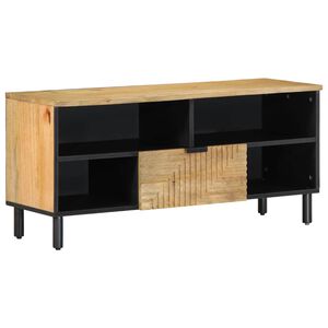 vidaXL TV Skapis Brūns 100x33x46 cm Masīvkoka Mango