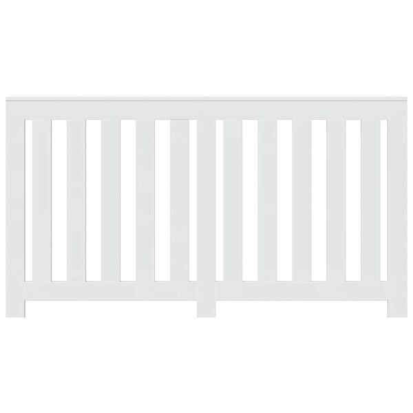 vidaXL radiatora pārsegs, balts, 149x20x82 cm, inženierijas koks