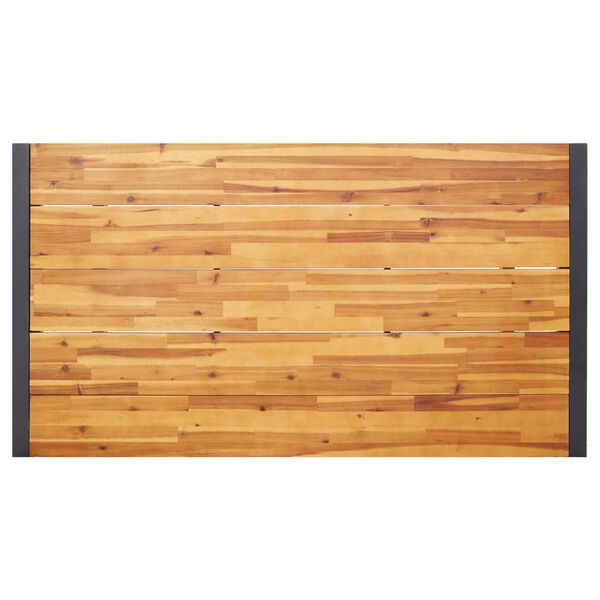 vidaXL 5-daļīgs dārza mēbeļu komplekts, pelēks