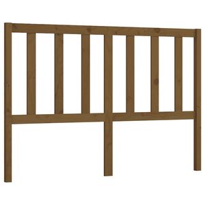 vidaXL gultas galvgalis, medus brūns, 166x4x100 cm, priedes masīvkoks
