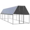 vidaXL vistu būris, 2x8x2 m, cinkots tērauds