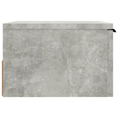 vidaXL sienas naktsskapītis, betona pelēks, 34x30x20 cm
