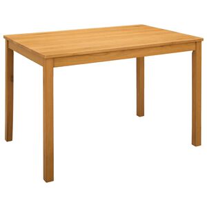 vidaXL Ēdamgalds 110 x 75 x 75 cm Cietā ozola koks Dabiska Taisnstūra