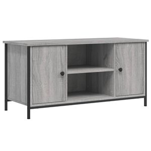 vidaXL TV skapītis, pelēka ozolkoka, 100x40x50 cm, inženierijas koks