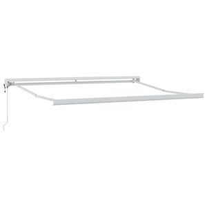 vidaXL Pārklājuma struktūra Balts 300 x 250 cm Alumīnijs