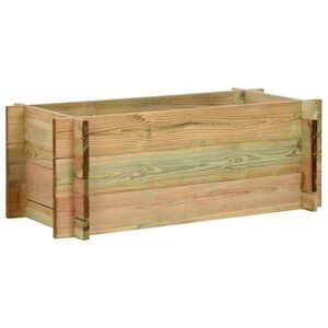 vidaXL dārza stādu kaste, 80 cm, impregnēts priedes koks