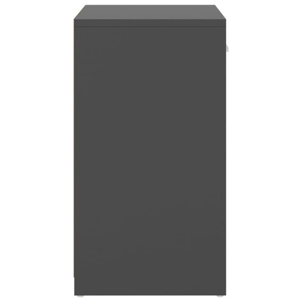 vidaXL apavu plaukts, pelēks, 94,5x31x57 cm, inženierijas koks