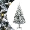 vidaXL Mākslīgā Ziemassvētku eglīte Balts 210 cm