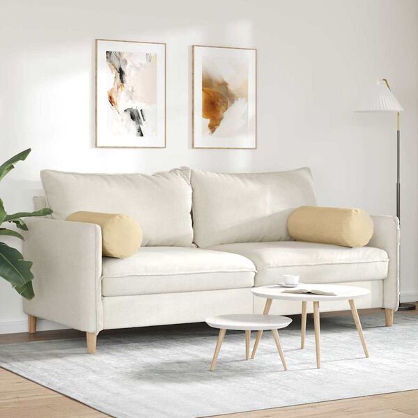 vidaXL Spilveni 2 pcs Pelēki zaļa &Oslash; 25 x 70 cm Korduroja audums