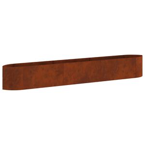 vidaXL Paaugstināta dārza gulta Novecināts tērauds 300 x 40 x 40 cm