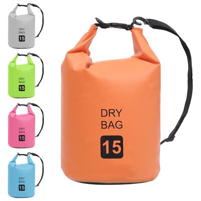 vidaXL ūdens soma, oranža, 15 L, PVC