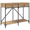 vidaXL Konsoles galds Artisānā ozols 100 x 39 x 78,5 cm