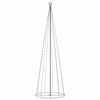 vidaXL Ziemassvētku koks, 330 krāsainas LED lampiņas, 100x300 cm