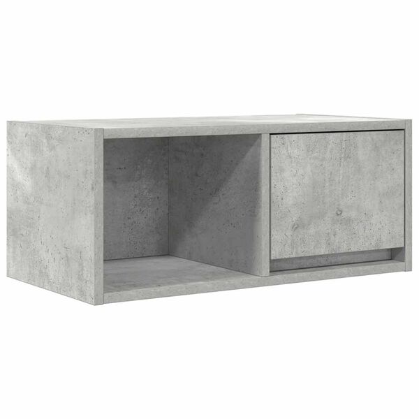 vidaXL TV skapītis, betonpelēks, 60x31x25,5 cm, inženierijas koks