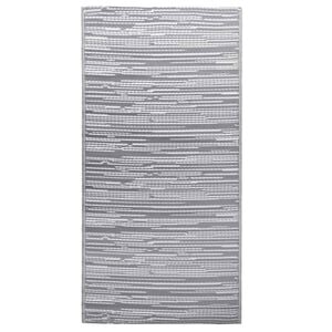 vidaXL āra paklājs, 120x180 cm, ARAKIL pelēks PP