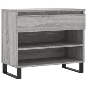 vidaXL apavu plaukts, pelēka ozola, 70x36x60 cm, inženierijas koks
