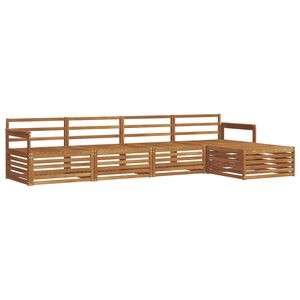 vidaXL Āra dīvānu komplekts 5 pcs Dabiska