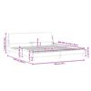vidaXL gultas rāmis, Dover, melns, 193x203 cm, mākslīgā āda