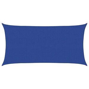 vidaXL saulessargs, 160 g/m&sup2;, taisnstūra, zils, 2,5x5 m, HDPE