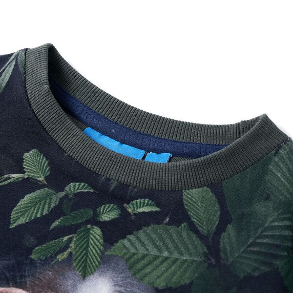 Bērnu džemperis, tum&scaron;s haki, 116