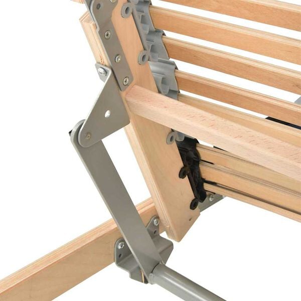 vidaXL Lamelu gultas pamatne Brūna 80 x 190 cm Cietais gobu koks