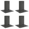 vidaXL Apaļais zemes enkurs 4 pcs Antracīta 15 x 15 x 15 cm Metāls