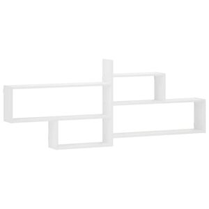 vidaXL Sienas plaukts Balts 168.5 x 17 x 68 cm Inženierijas koks