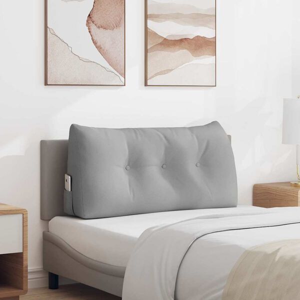 vidaXL Atpakaļ spilvens Mākoņu pelēka 100 x 24 x 50 cm audums