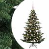 vidaXL Mākslīgā Ziemassvētku egle ar bumbiņu 120 cm 150 LED