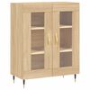 vidaXL kumode, ozolkoka krāsa, 69,5x34x90 cm, inženierijas koks