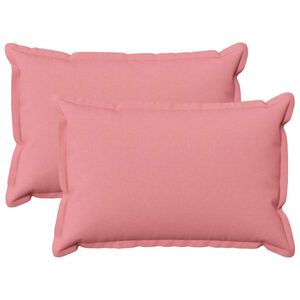 vidaXL Spilvenu pārvalks 2 pcs HOUTEN Rozā 40 x 60 cm Viltots lins