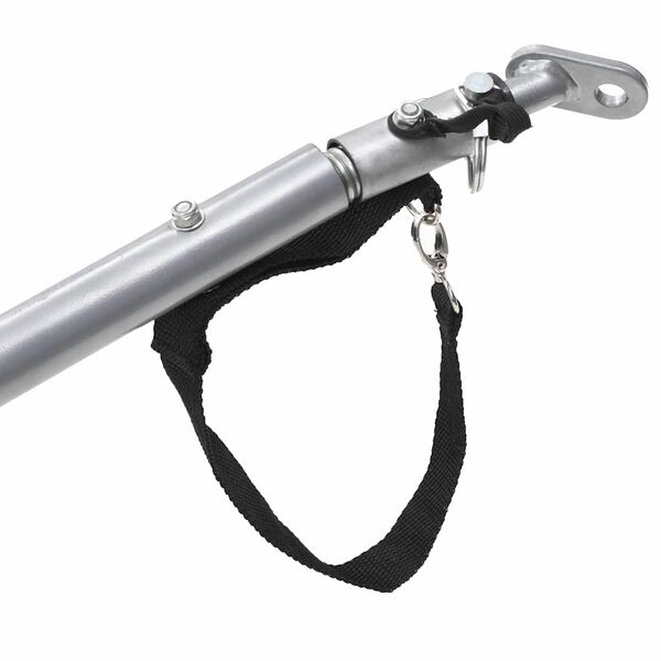 vidaXL velosipēda piekabe, 65 kg, melna ar dzeltenu