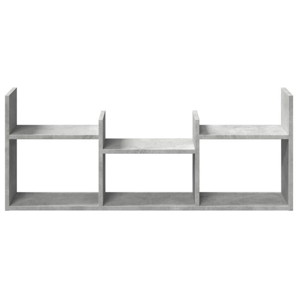 vidaXL sienas skapītis, 100x18x40 cm, betona pelēks, inženierijas koks