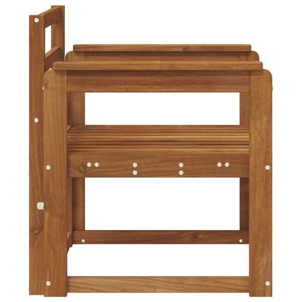 vidaXL Āra dīvāns Cietā akācijas koks Dabiska