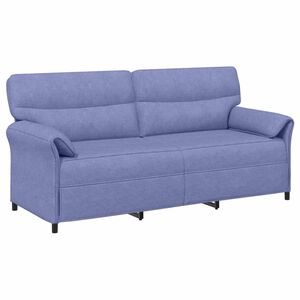 vidaXL Dīvāns 100% poliesteris, metāla rāmis, MDF, Saplāksnis