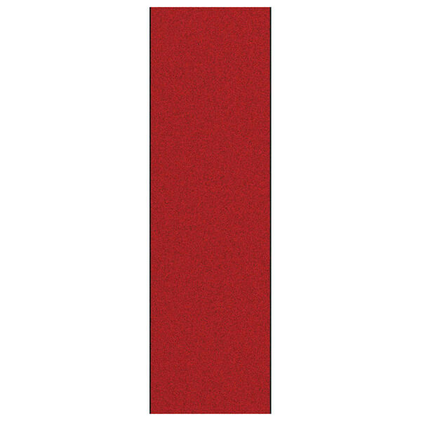 vidaXL Durvju paklājs Sarkans un Melns 120 x 400 cm Poliamīds un PVC