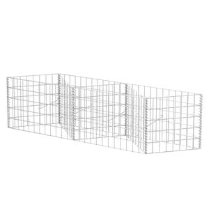 vidaXL gabions, cinkots tērauds, 120x30x50 cm