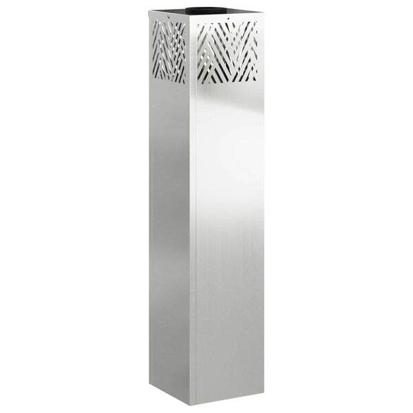 vidaXL Saules LED ceļa gaisma 2 pcs Sudraba Cinkots