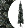vidaXL mākslīgā Ziemassvētku egle ar statīvu, &scaron;aura, 210 cm, zaļa, PVC