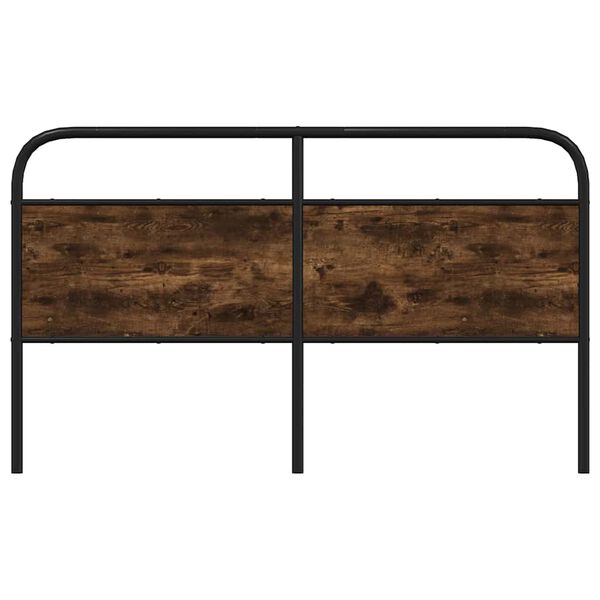 vidaXL rezerves galvgalis, ozolkoka krāsa, 160 cm, tērauds un inženierijas koks