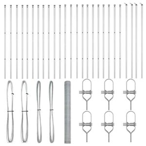 vidaXL Žoga āķis Sudraba