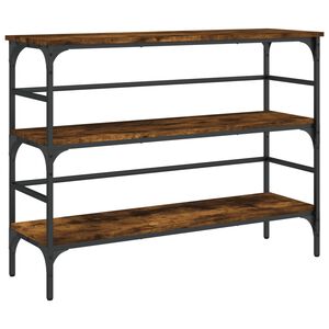 vidaXL konsoles galdiņ&scaron;, koka krāsa, 100x32x75 cm, inženierijas koks