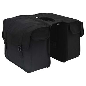 vidaXL Velosipēda soma Melna 40 x 18.5 x 35 cm Poliesters