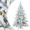 vidaXL Mākslīgā Saliekamā Ziemassvētku Egle su 300 LED Balts 240 cm