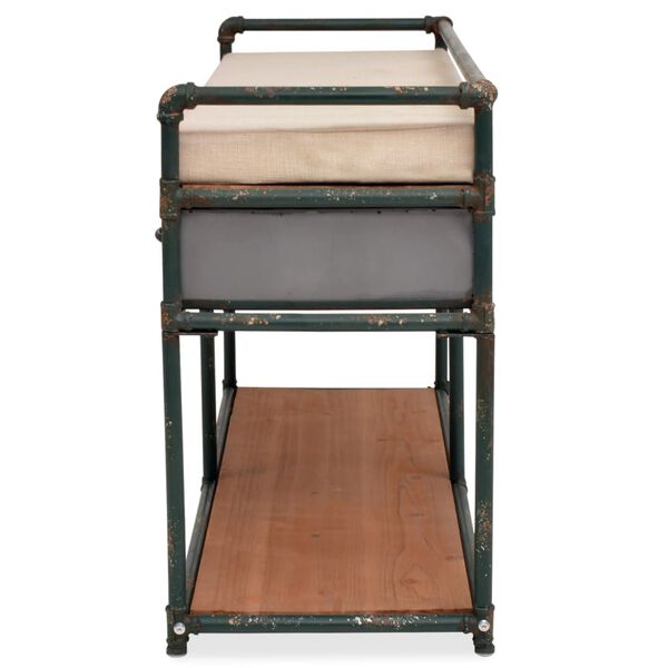 vidaXL sols ar vietu uzglabā&scaron;anai un matraci, 107,5x34,5x59 cm