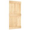 vidaXL Slīdo&scaron;ās durvis NARVIK Dabiska un melna 100 x 210 cm (213,5 cm)