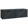 vidaXL Sienā piestiprināms TV skapis Melns 98 x 31 x 30 cm