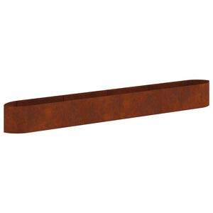 vidaXL Paaugstināta dārza gulta Novecināts tērauds 380 x 40 x 40 cm