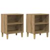 vidaXL naktsskapī&scaron;i 2 gab Artisan Oak 40x30x50 cm Engineered Wood