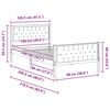 vidaXL Gultas rāmis Gai&scaron;i pelēks 100 x 200 cm Ciets priedes koks
